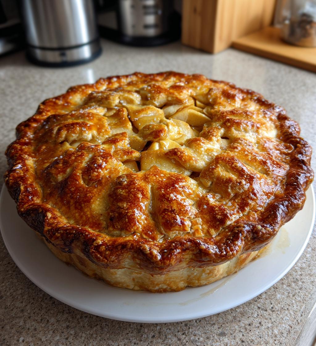 homemade apple pie - detail 1