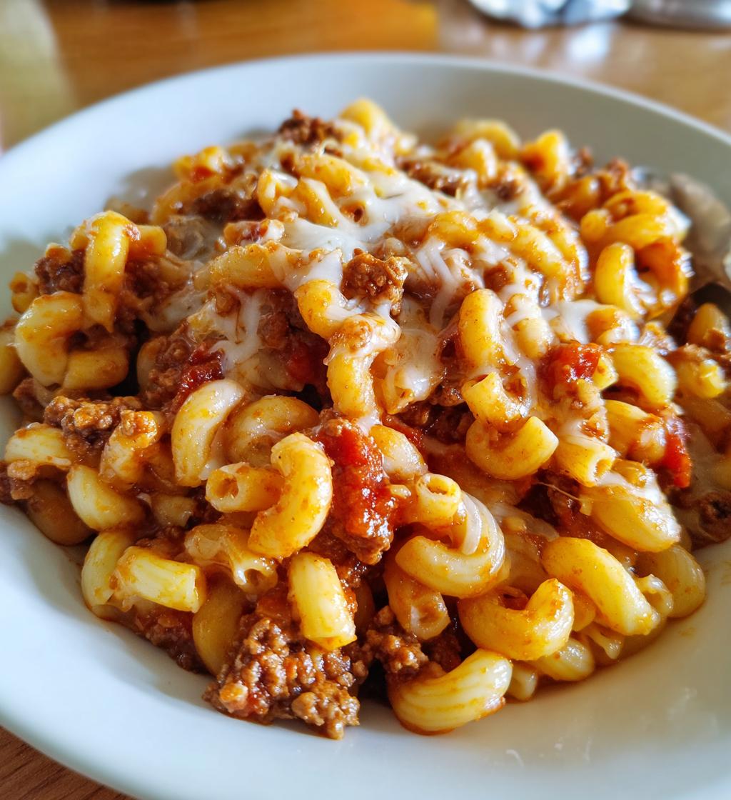 homemade beefaroni