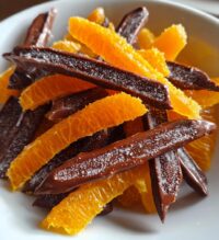 homemade chocolate orange sticks