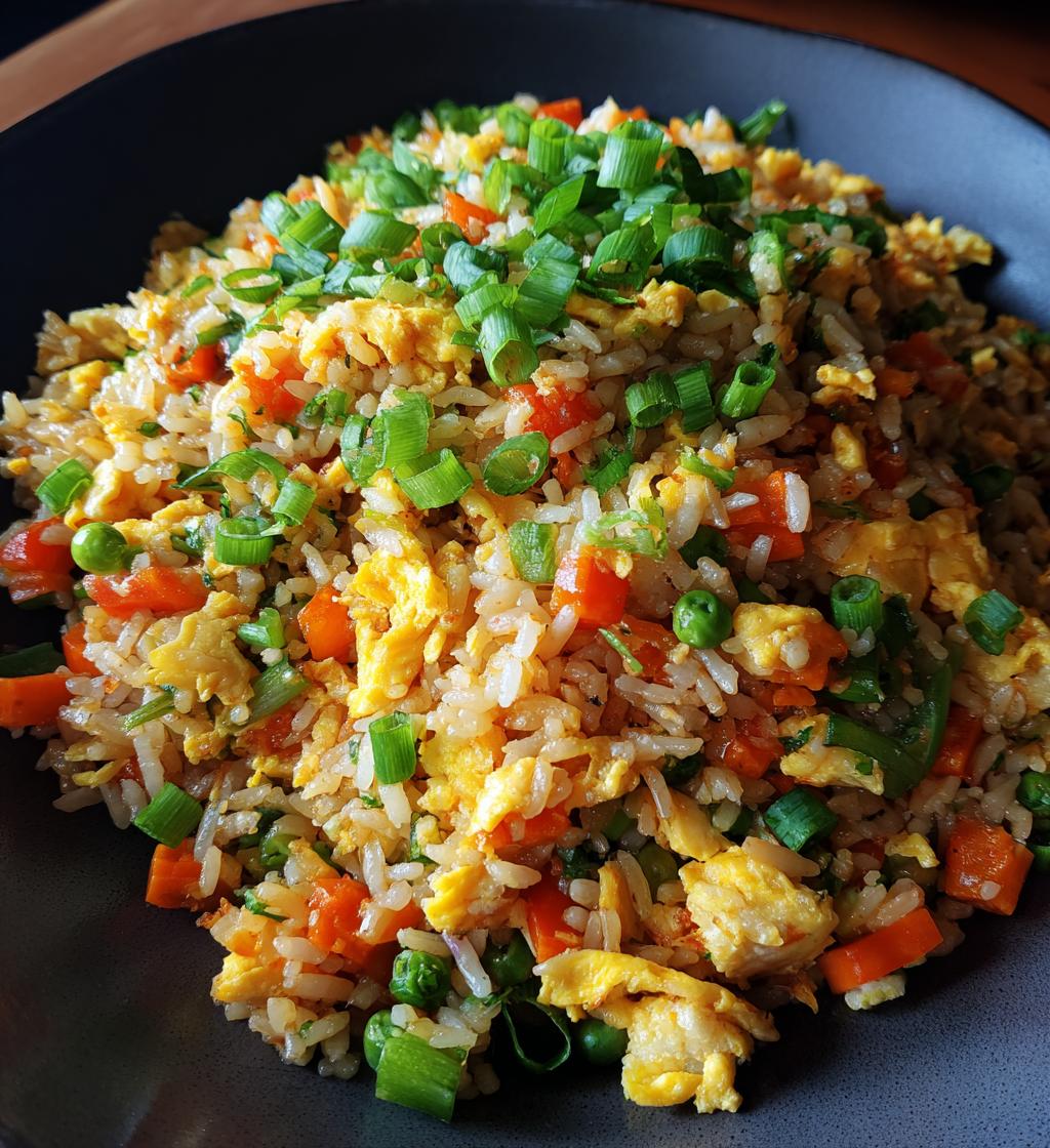 homemade fried rice - detail 1