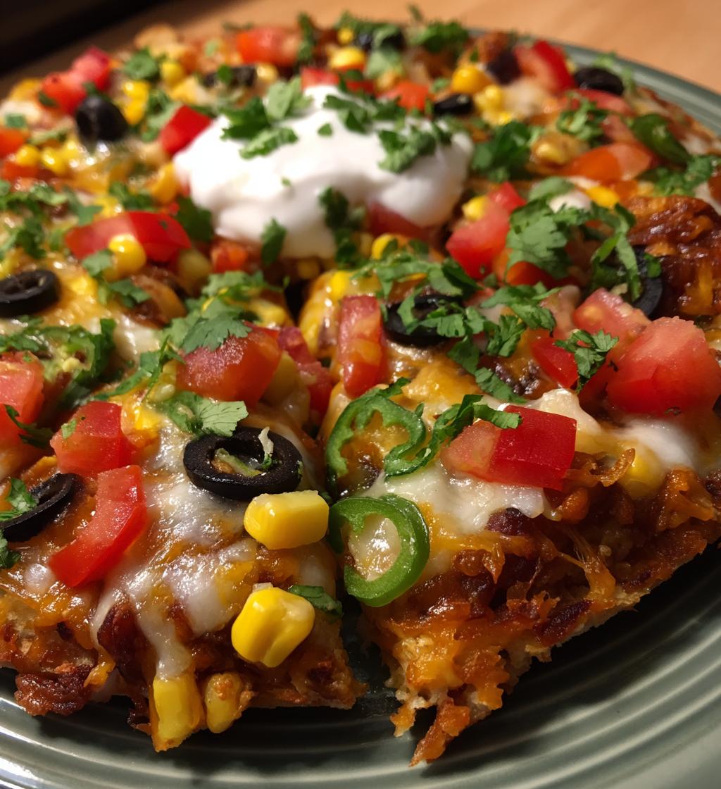 homemade mexican pizza