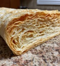 homemade rough puff pastry dough