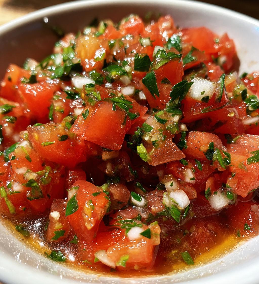 homemade salsa - detail 1
