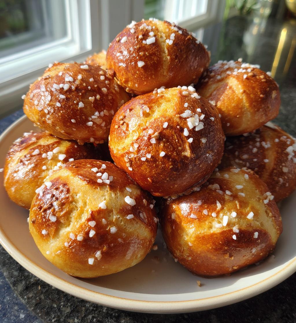 homemade soft pretzel bites - detail 1