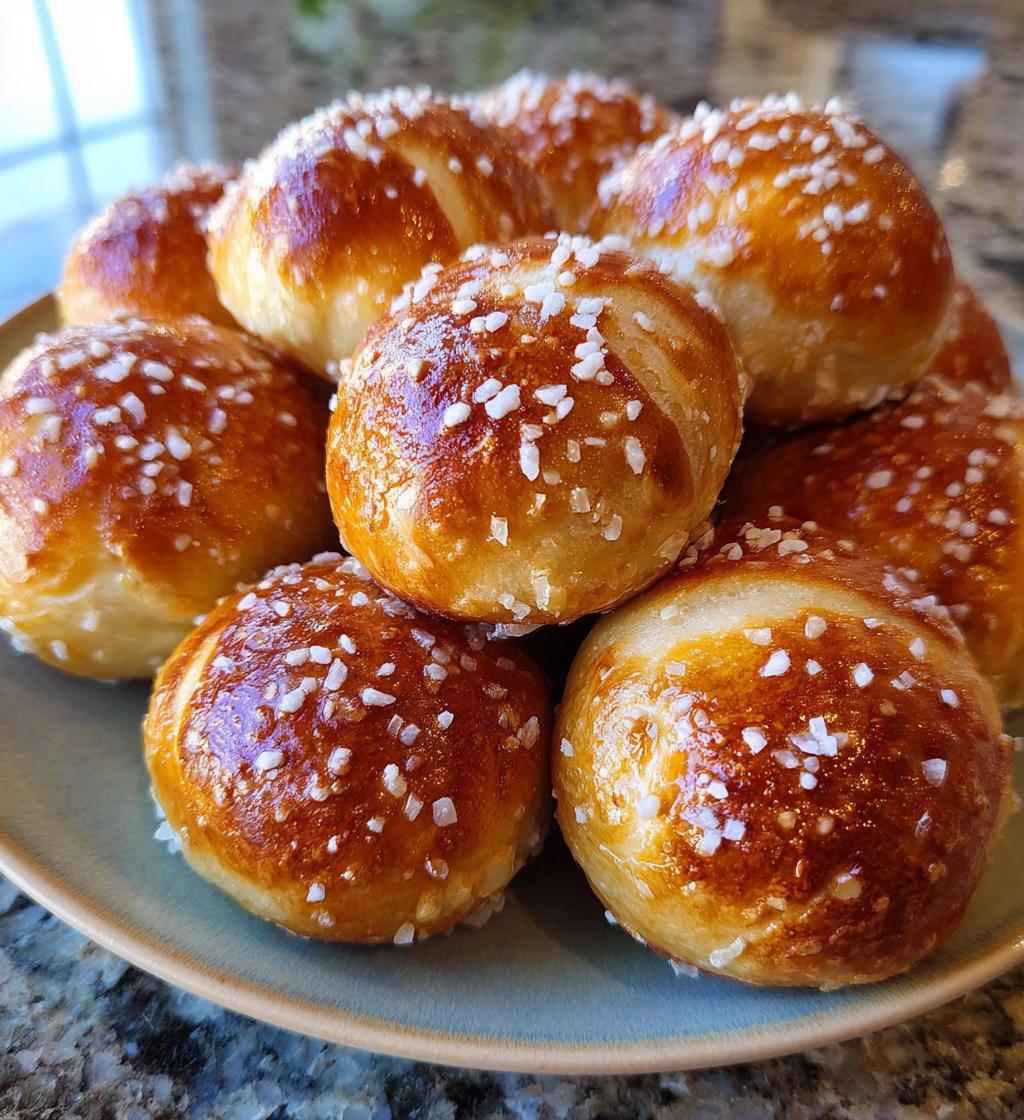 homemade soft pretzel bites