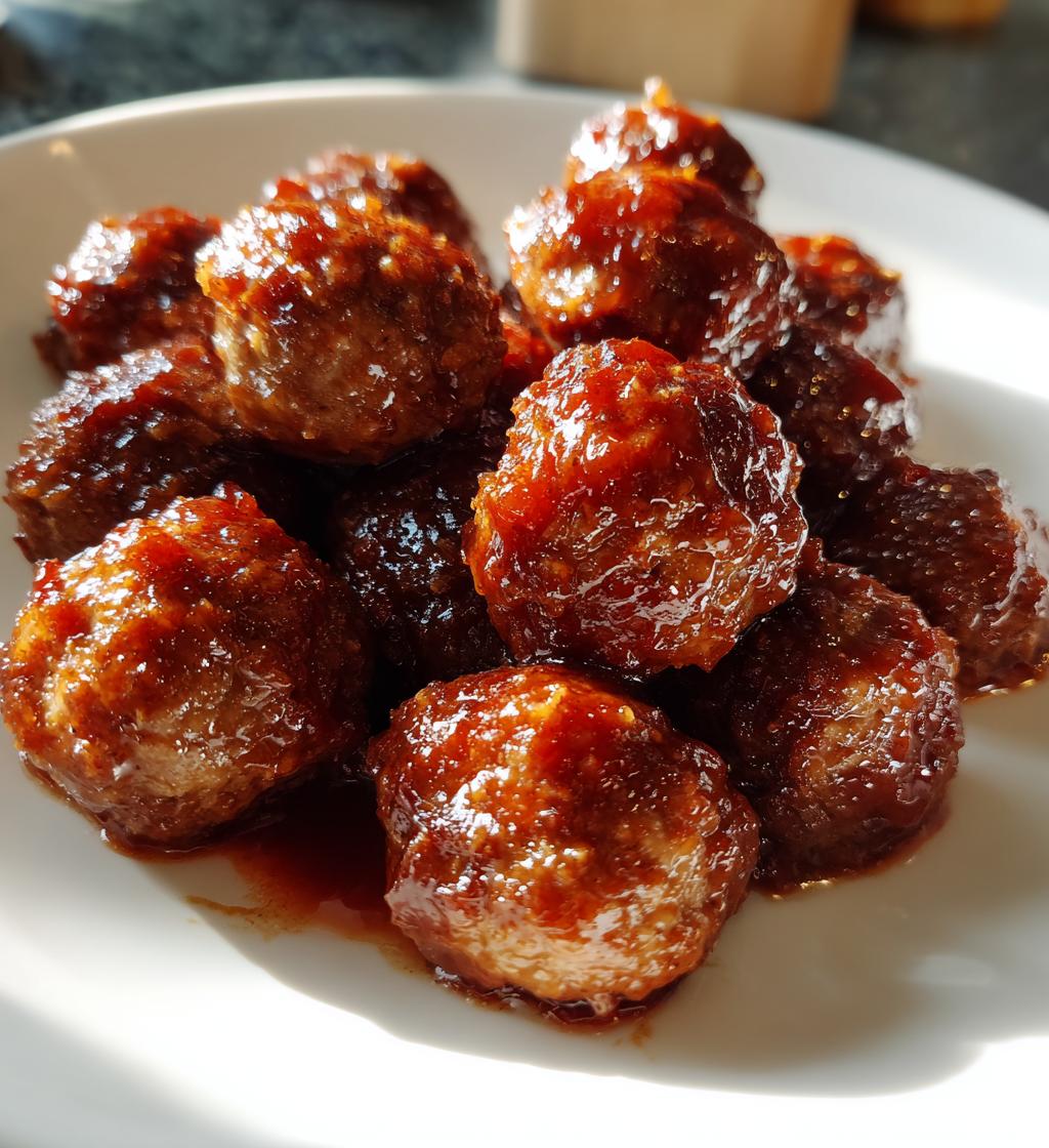 honey bbq crockpot meatballs