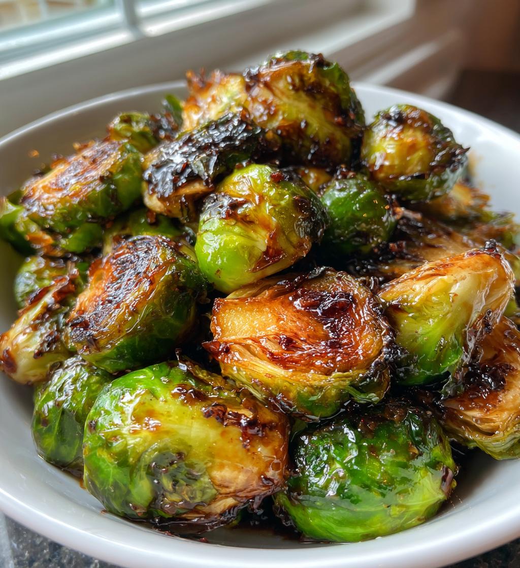 honey glazed roasted brussels sprouts - detail 1