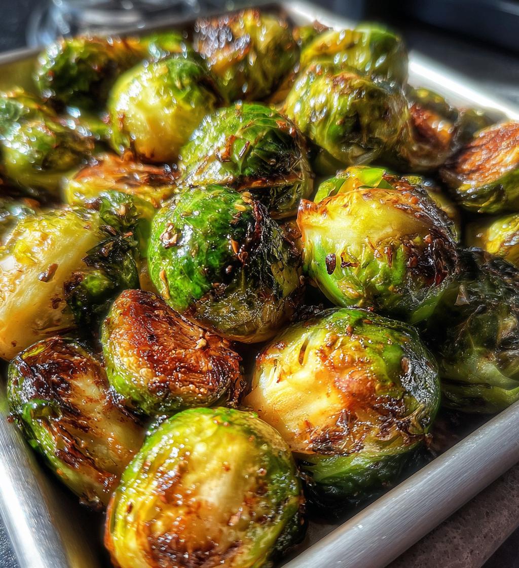 honey glazed roasted brussels sprouts