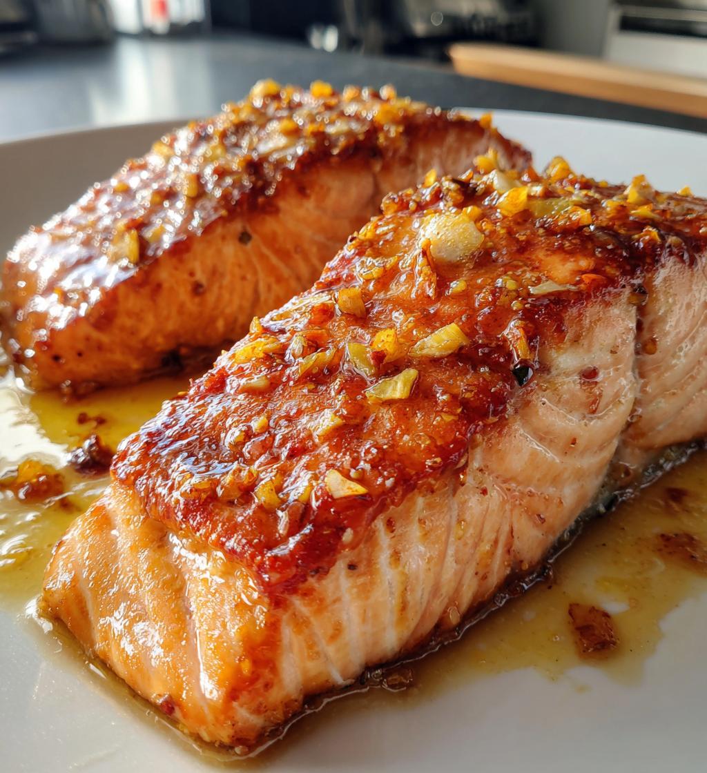 honey glazed salmon recipe - detail 1
