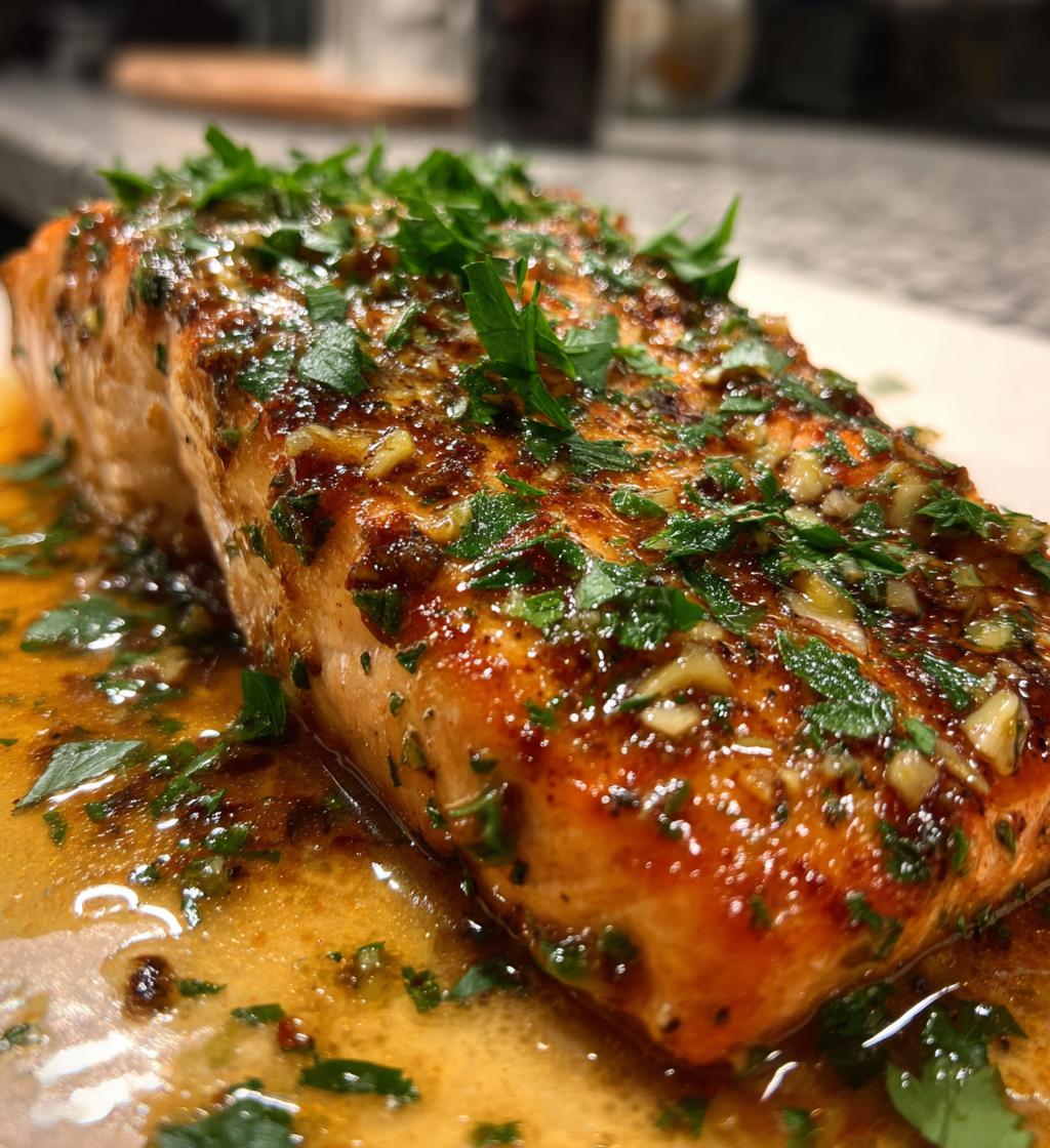 honey lime garlic butter baked salmon