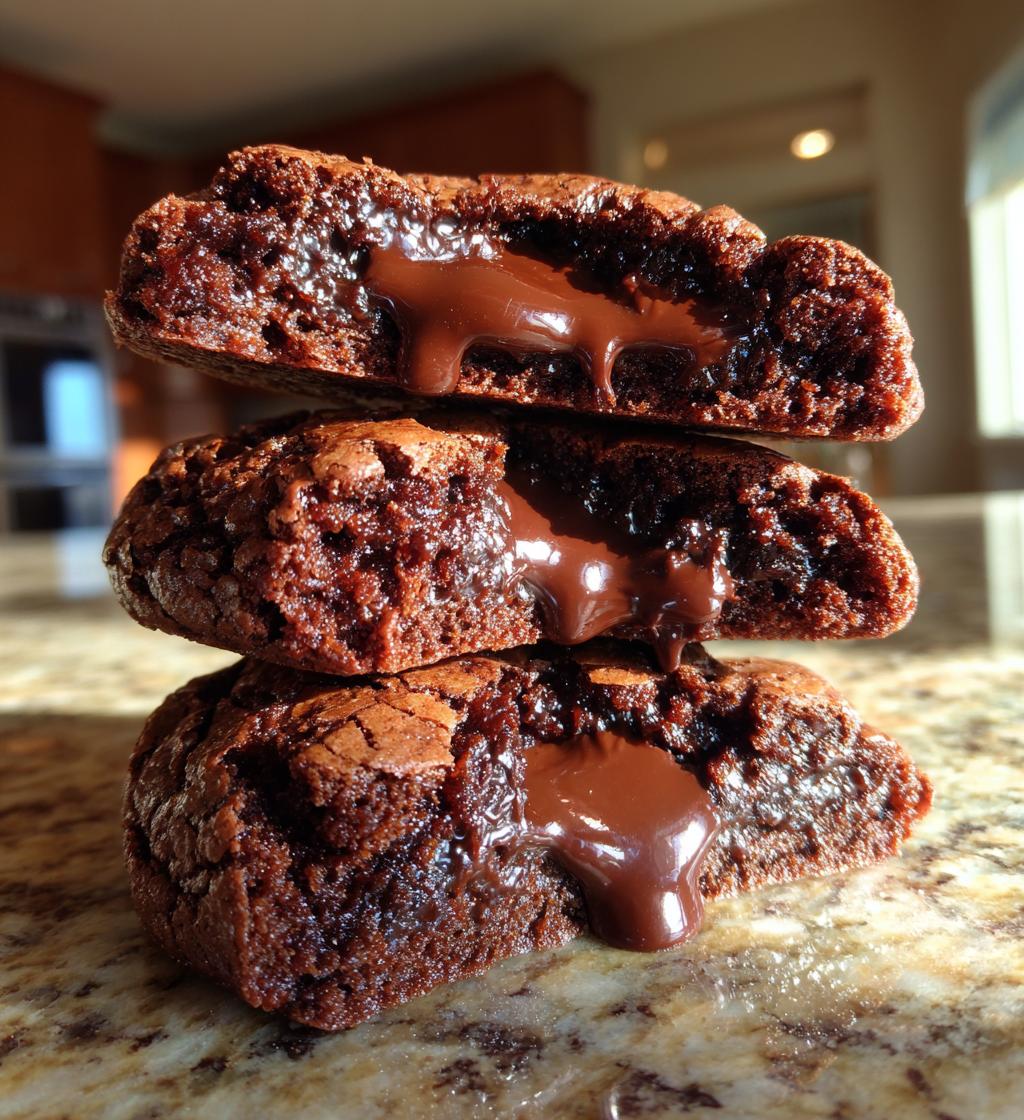 hot chocolate brownie cookies - detail 1