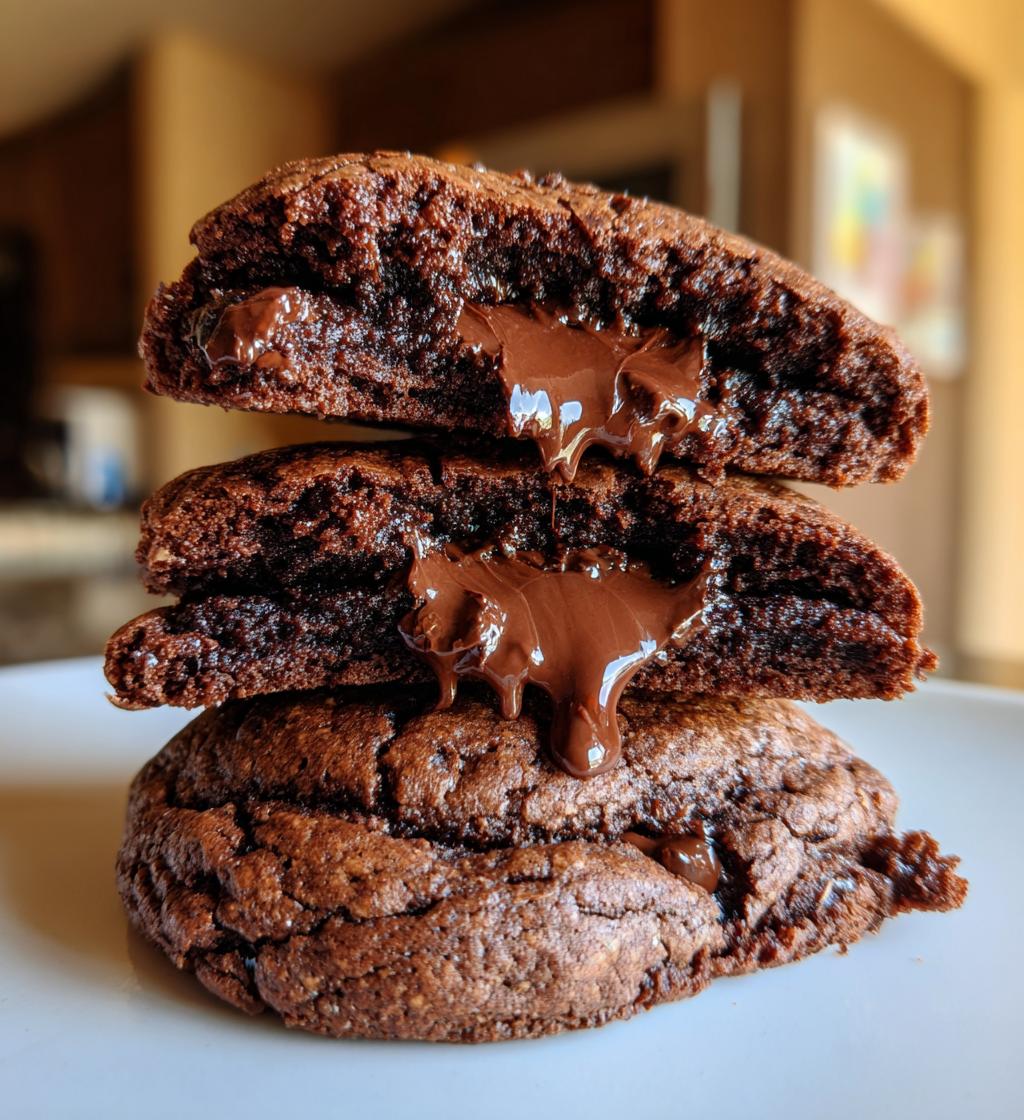 hot chocolate brownie cookies