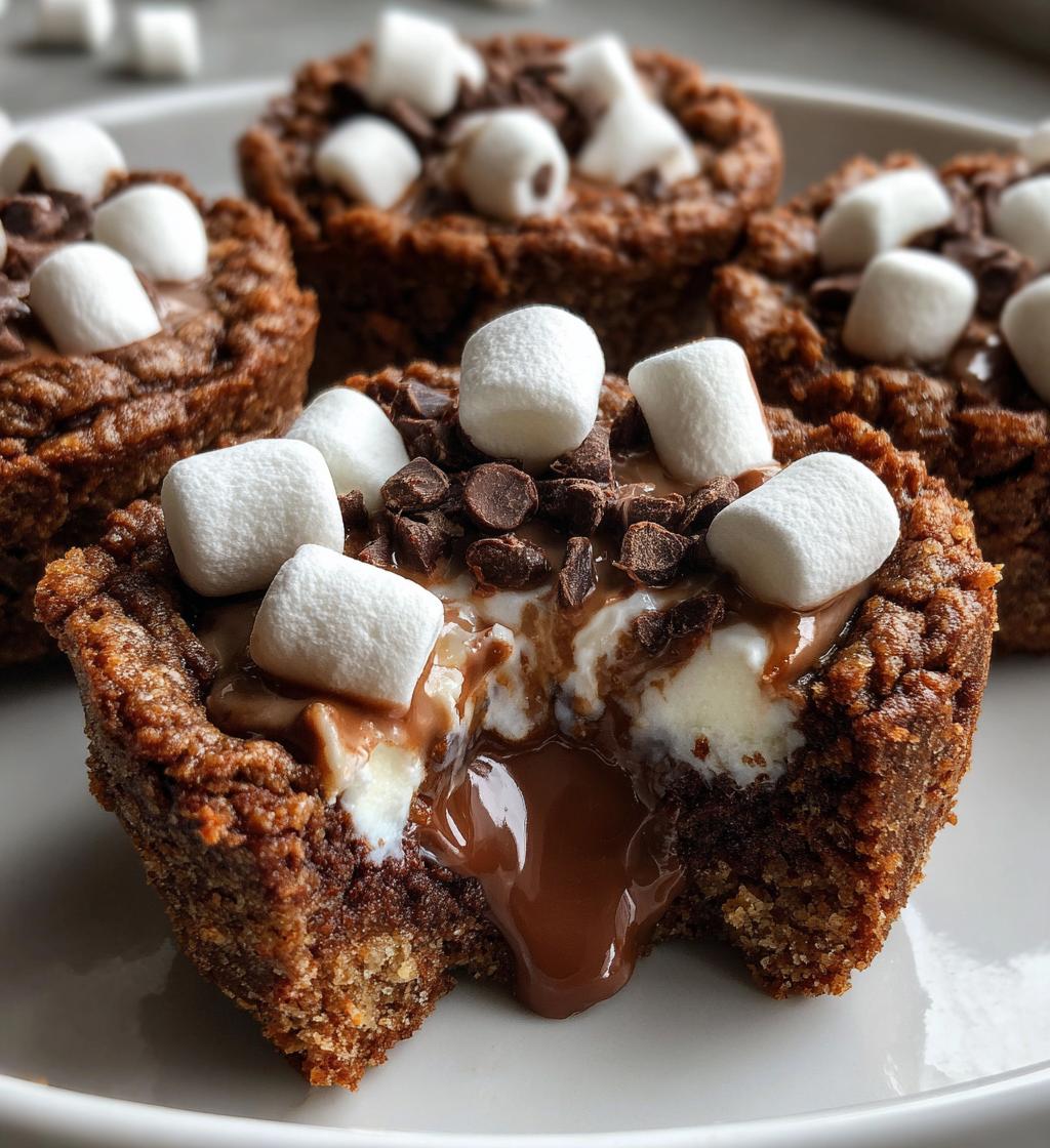 hot chocolate cookie cups