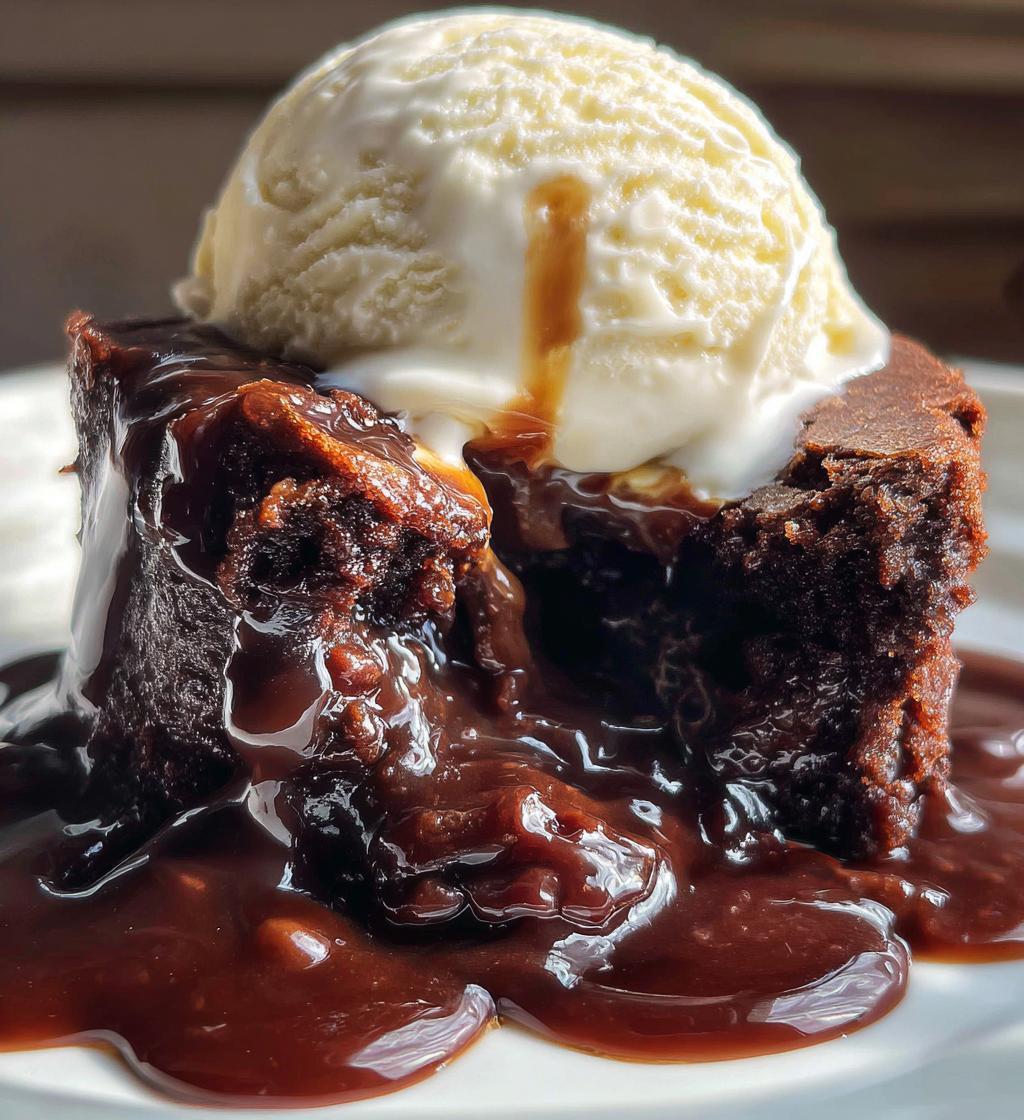 hot fudge pudding cake - detail 1