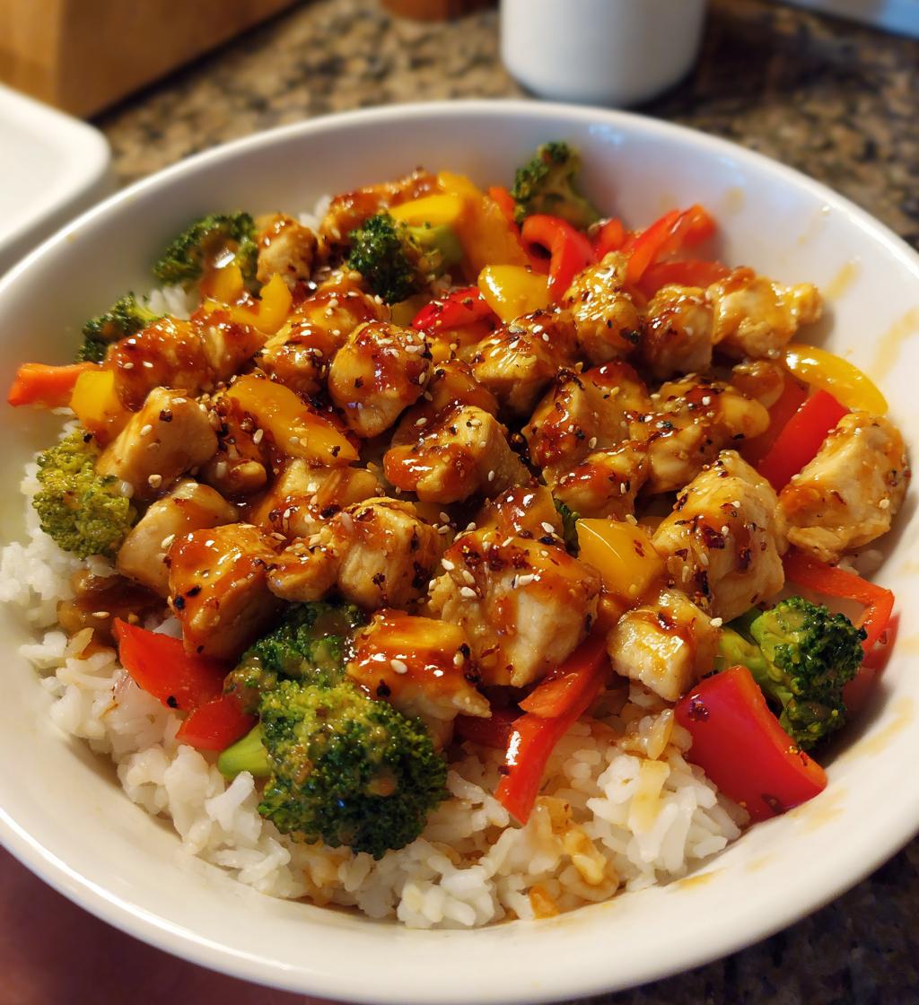 hot honey chicken bowls