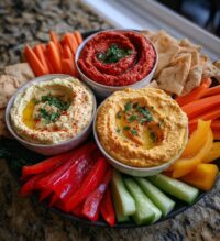 hummus party dip platter