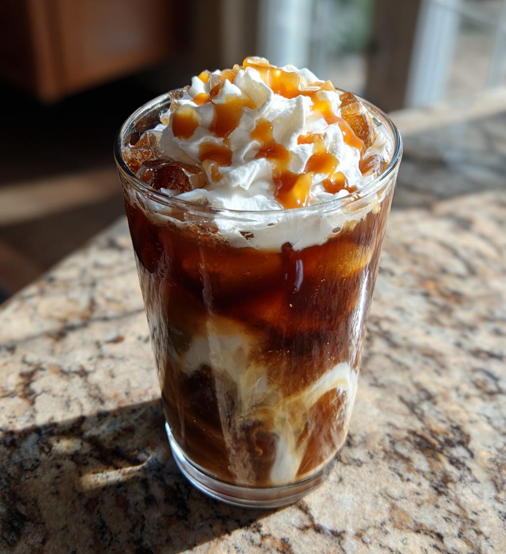 iced caramel latte