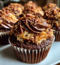 irresistible german chocolate cupcakes