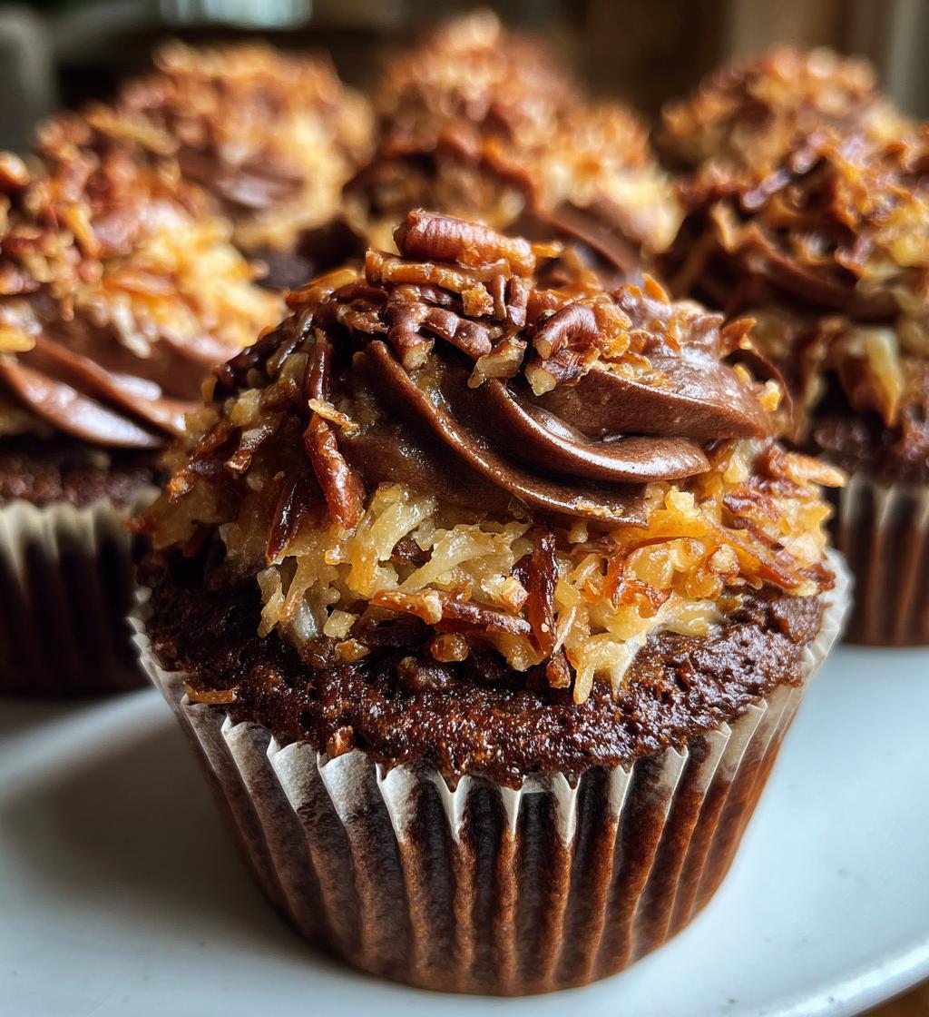 irresistible german chocolate cupcakes