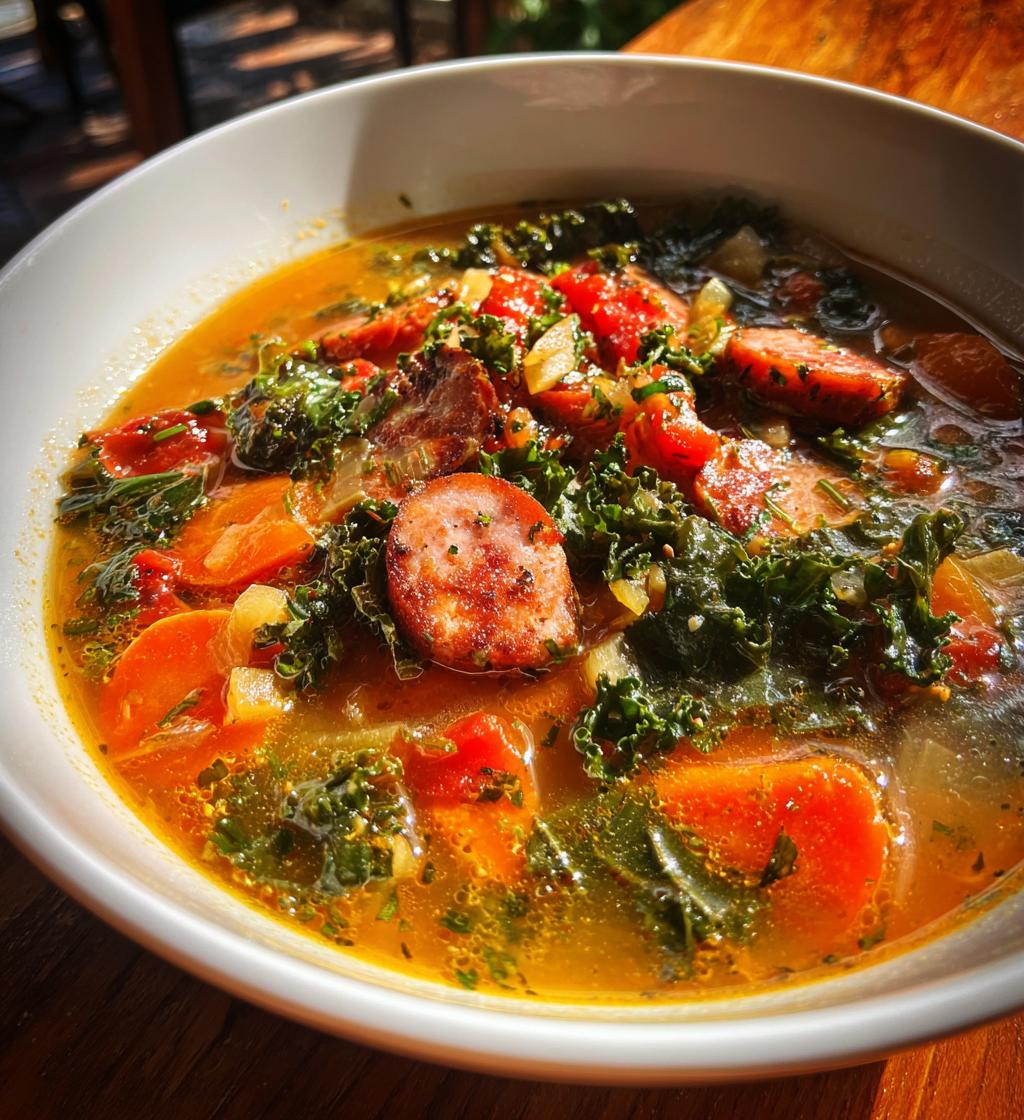 italian sausage soup - detail 1