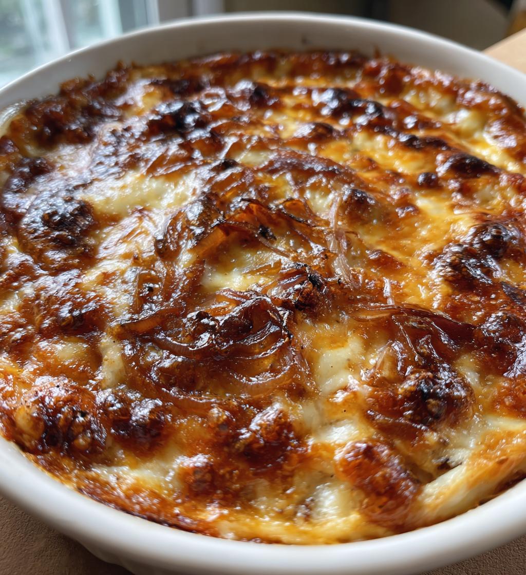 jammy hot caramelized onion dip with gruyere - detail 1