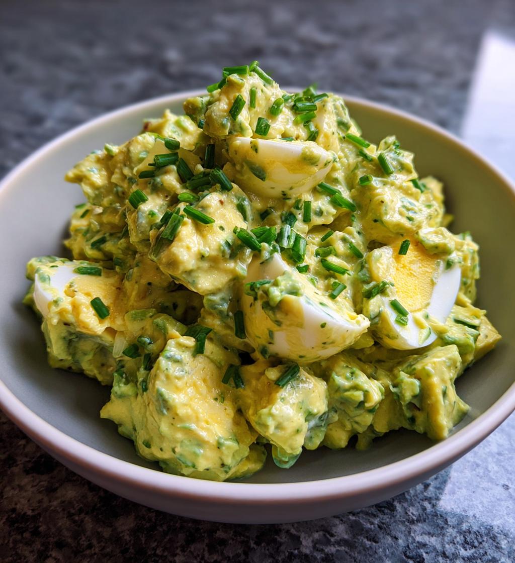 keto avocado egg salad recipe - detail 1