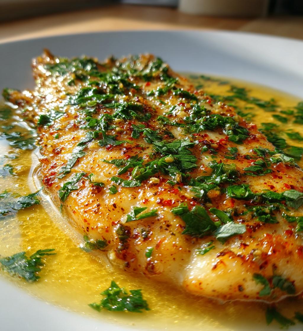lemon butter fish fillet - detail 1