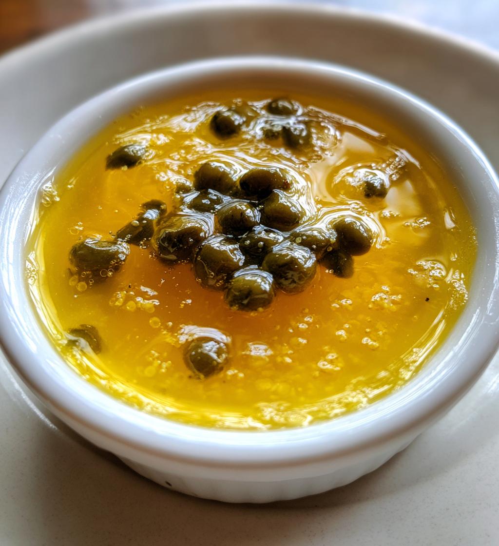 lemon caper sauce - detail 1
