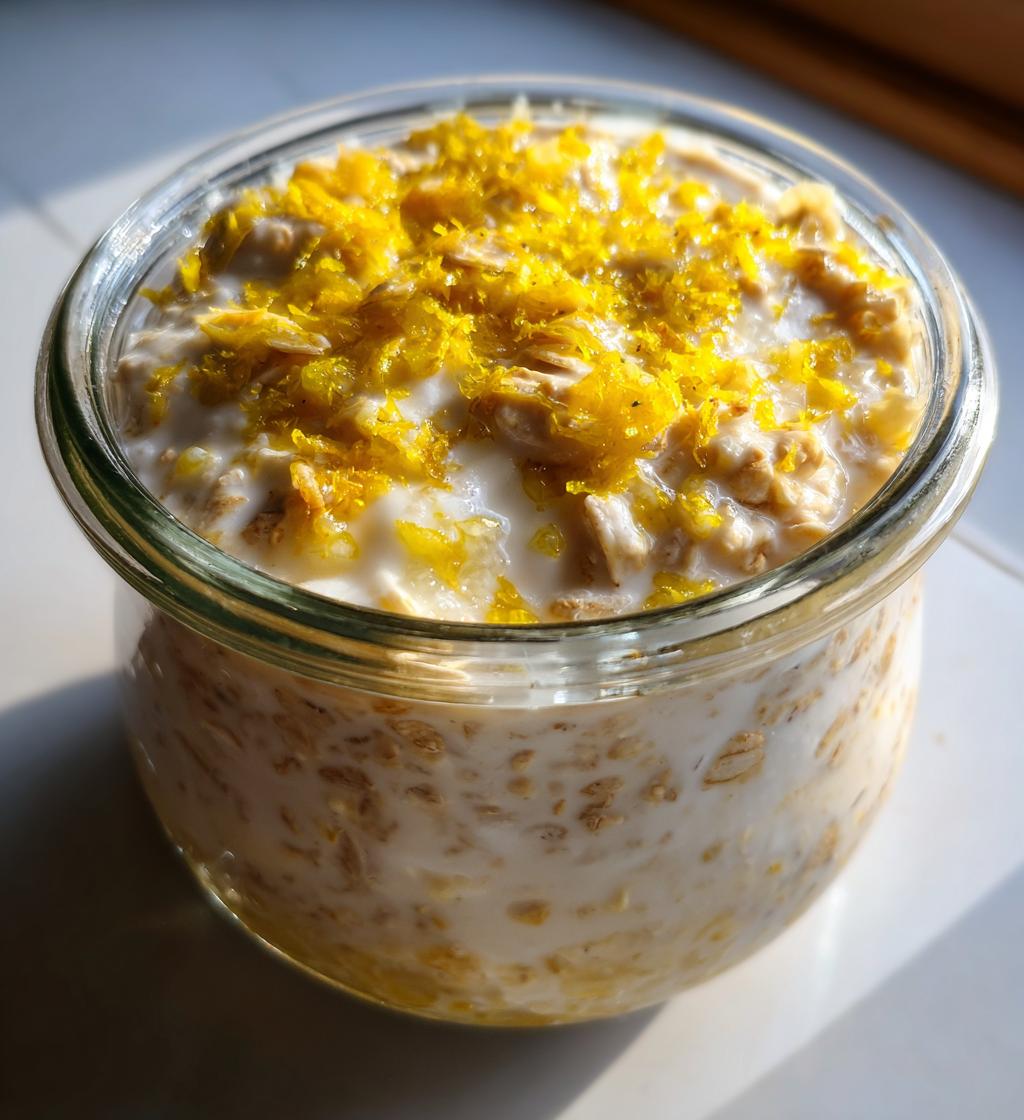 lemon cheesecake overnight oats