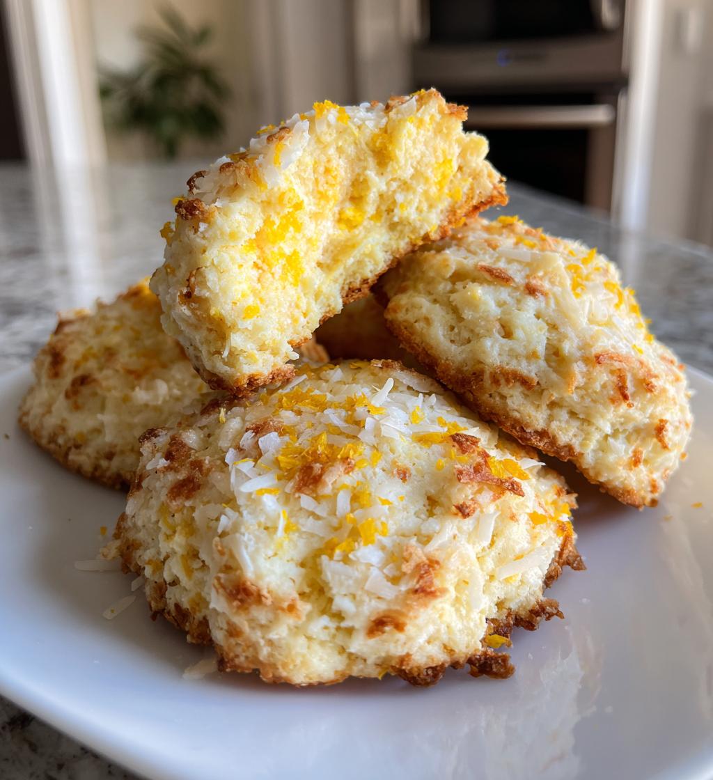 lemon coconut cheesecake cookies