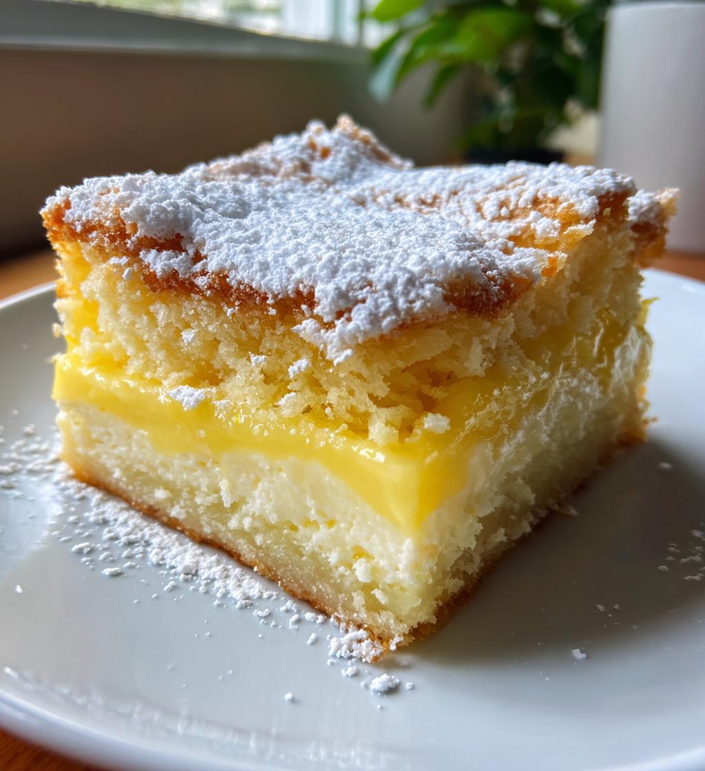 lemon cream cheese dump cake - detail 1