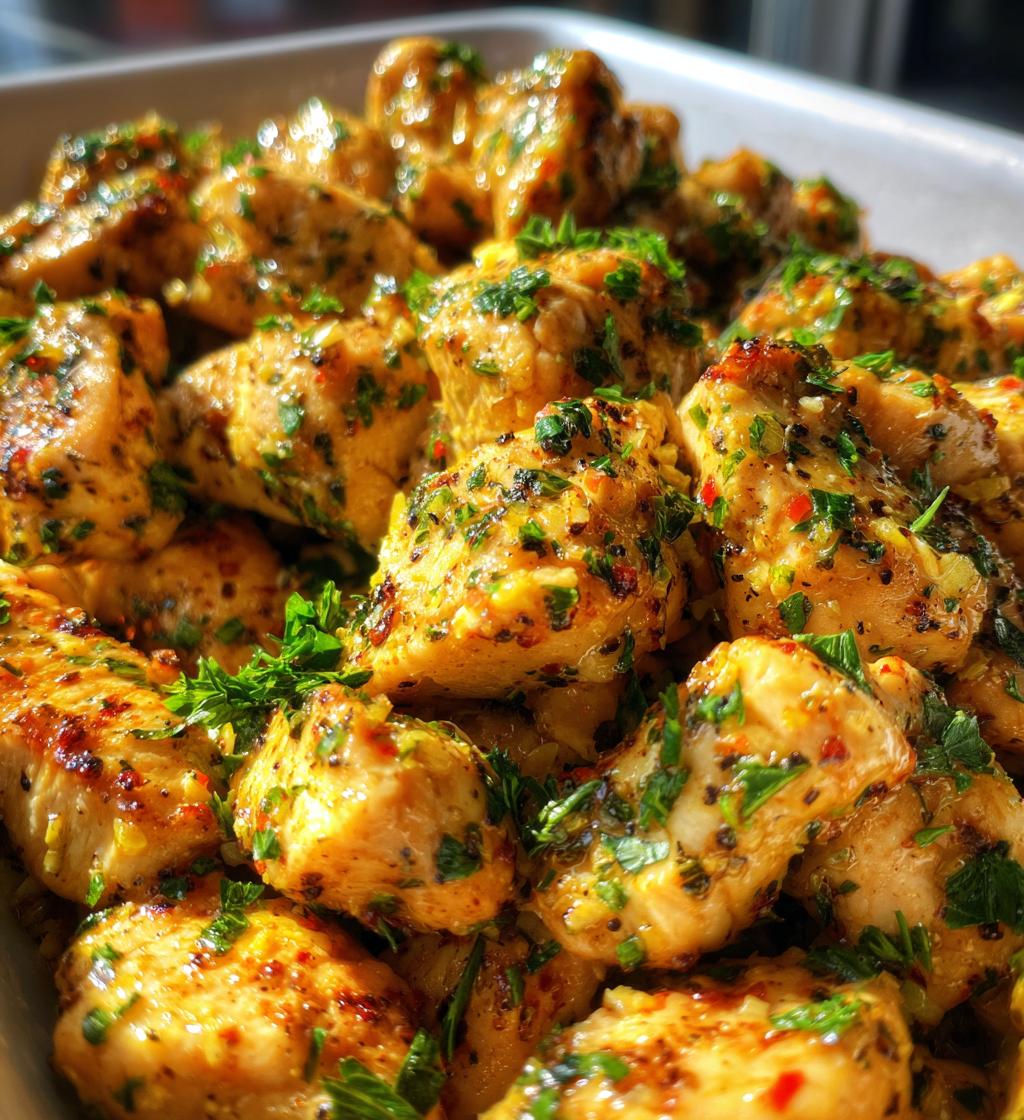 lemon garlic chicken bites