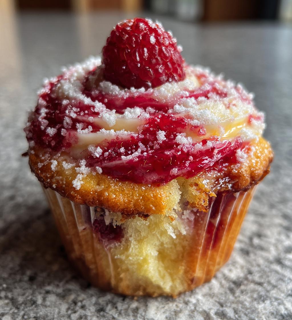 luscious lemon raspberry swirl cupcakes