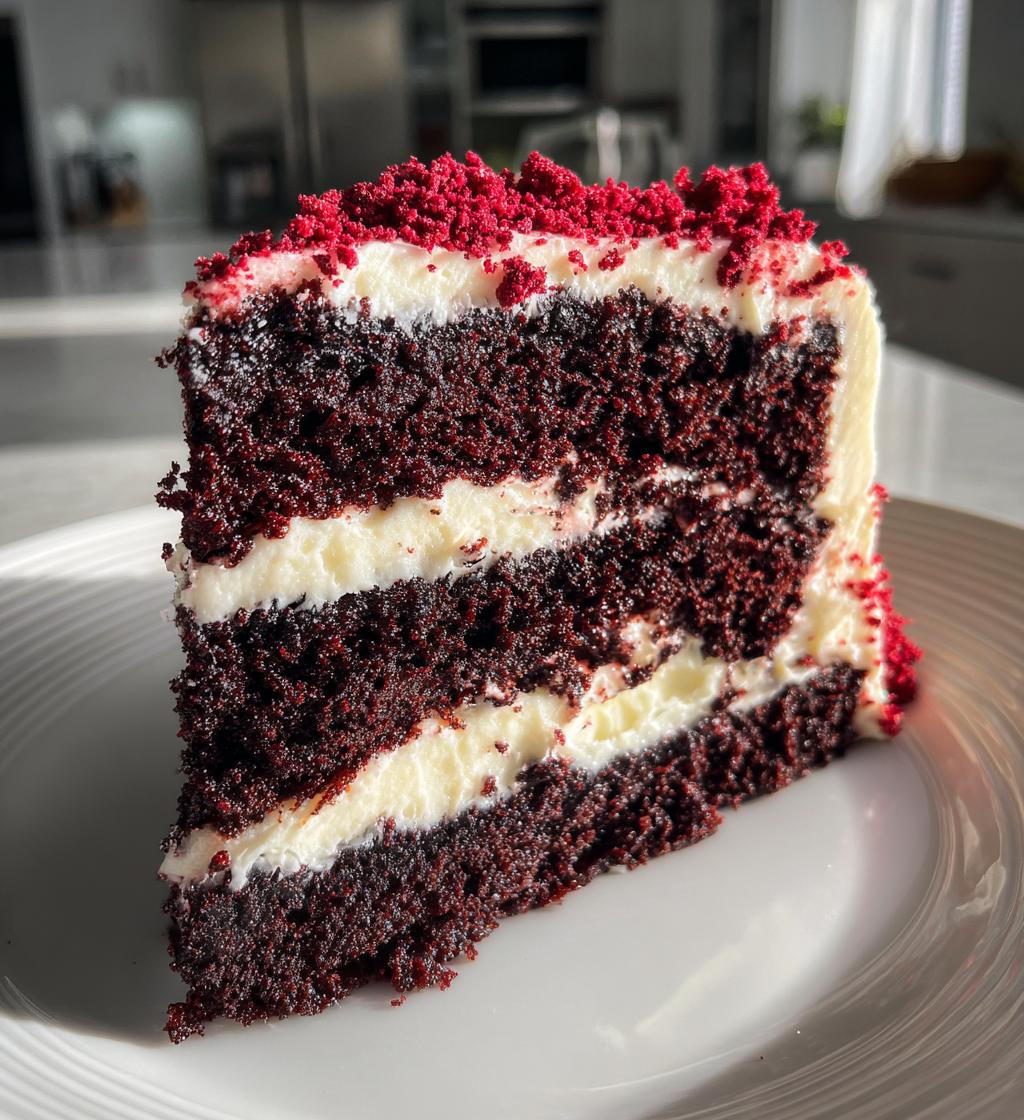 luxurious black velvet cake - detail 1