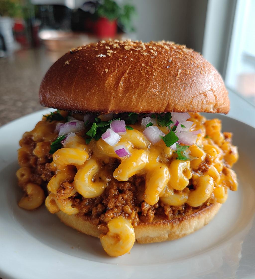 mac and cheese sloppy joes