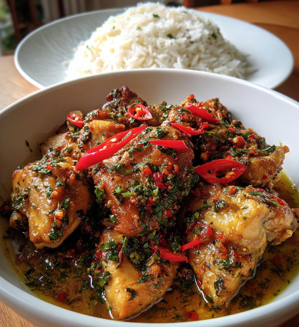 malaysian spicy lemongrass chicken - detail 1