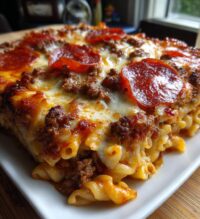 meat lovers pizza casserole