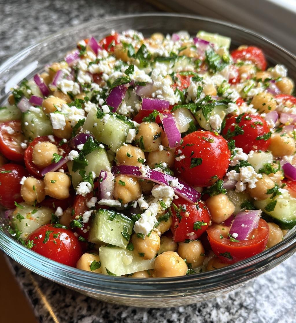 mediterranean chickpea salad