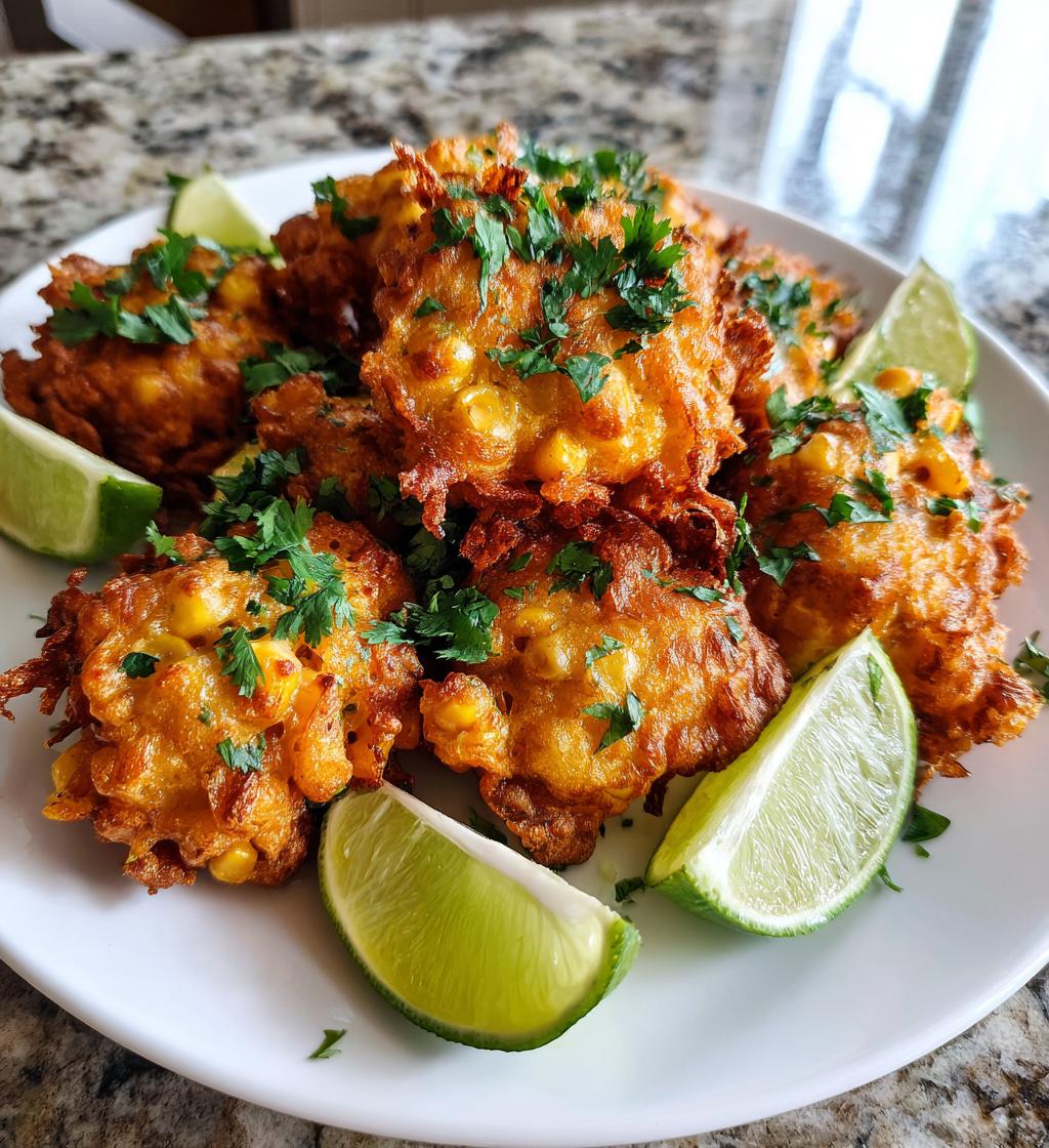 mexican street corn fritters - detail 1