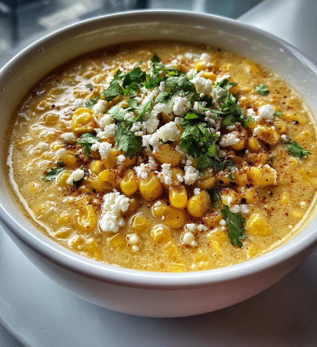 mexican street corn soup - detail 1
