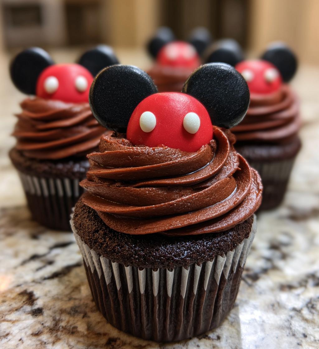 mickey mouse christmas cupcakes - detail 1