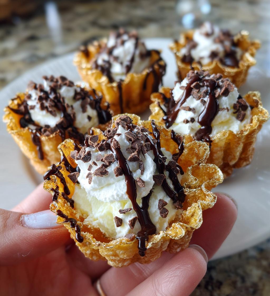 mini cannoli cups