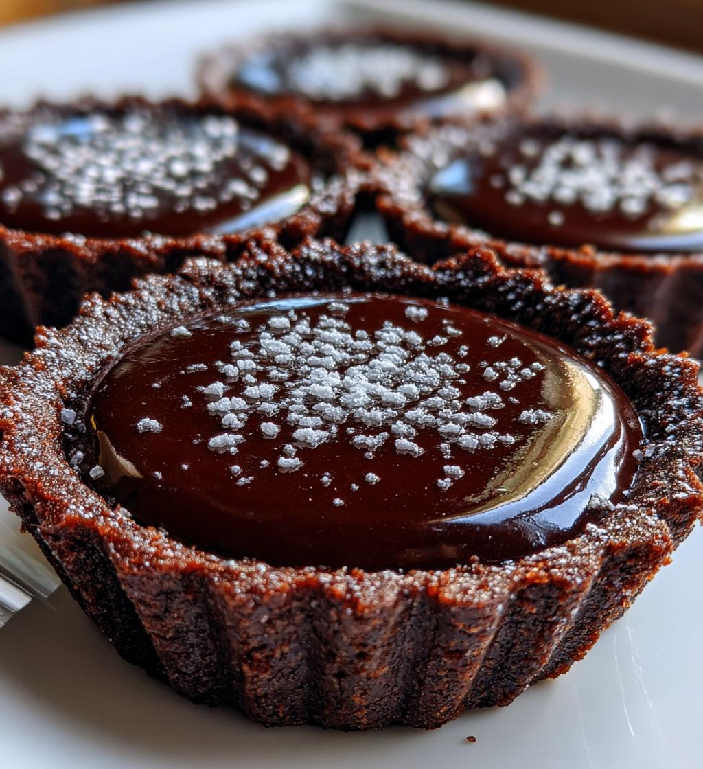 mini chocolate tarts - detail 1