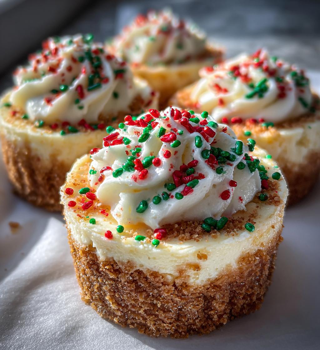 mini christmas cheesecakes - detail 1