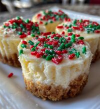 mini christmas cheesecakes