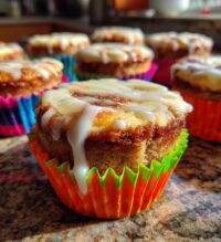 mini cinnamon roll cheesecakes