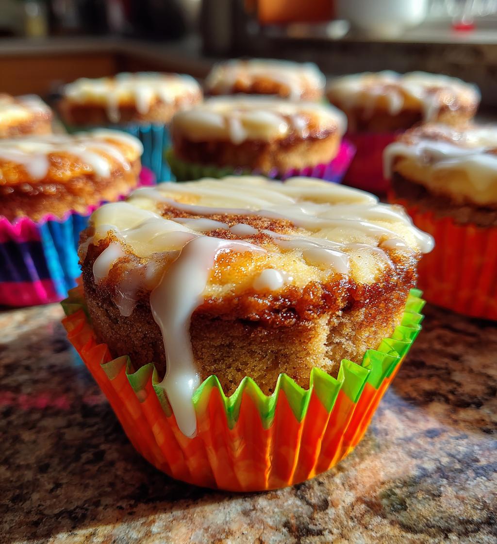 mini cinnamon roll cheesecakes