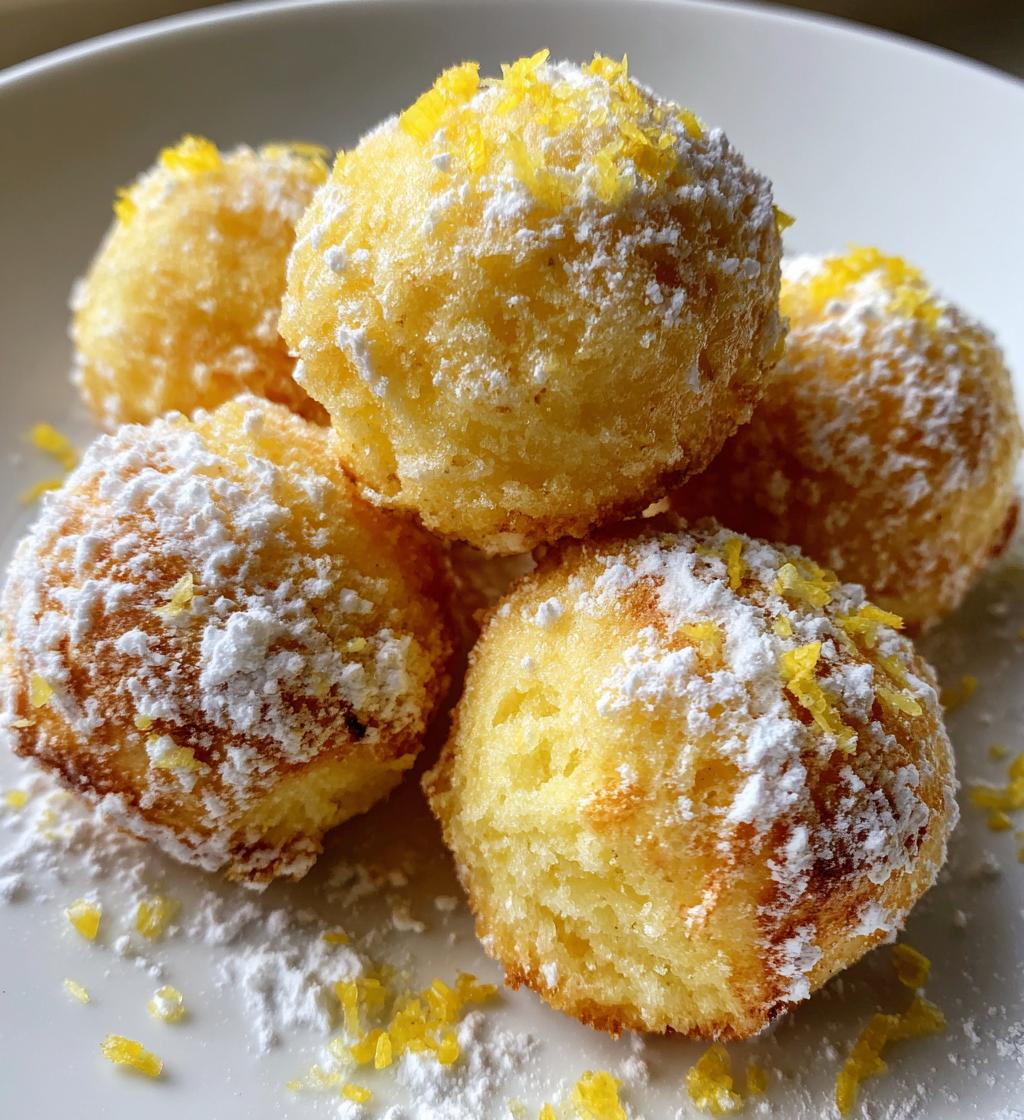 mini lemon drop cakes - detail 1