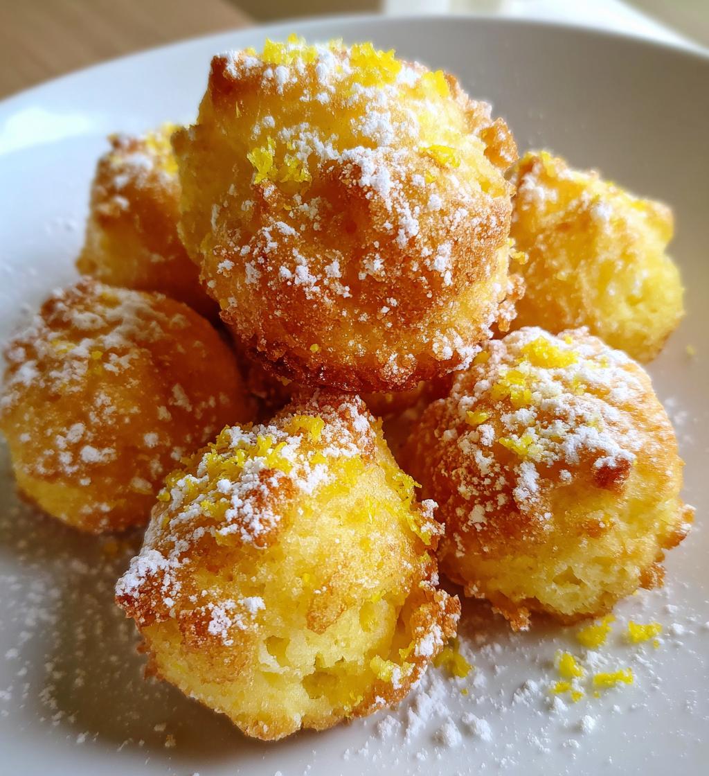 mini lemon drop cakes