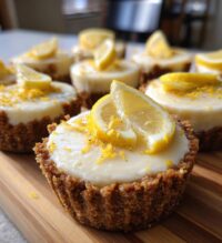 mini no bake lemon cheesecake tarts